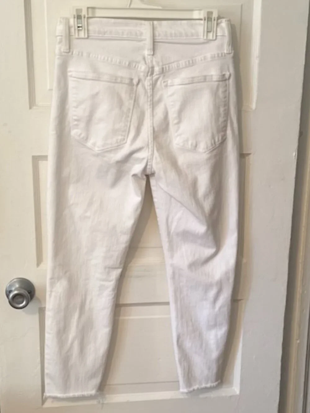 J.Crew White 10 Inch High Rise Toothpick Jeans Size 29P